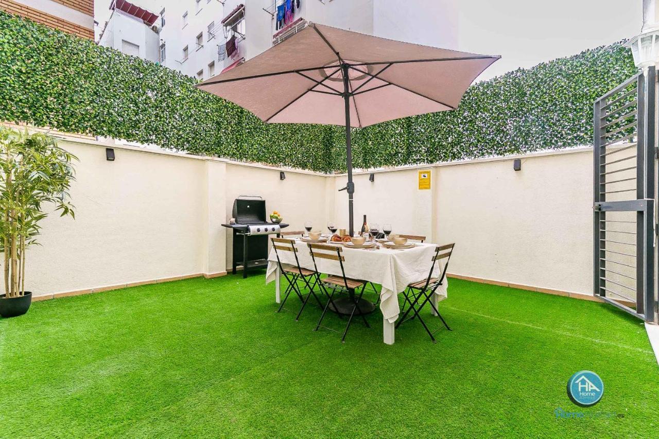 Bajo Urbano Boutique En Carlos Haya Con Terraza Y Parking 말라가 외부 사진